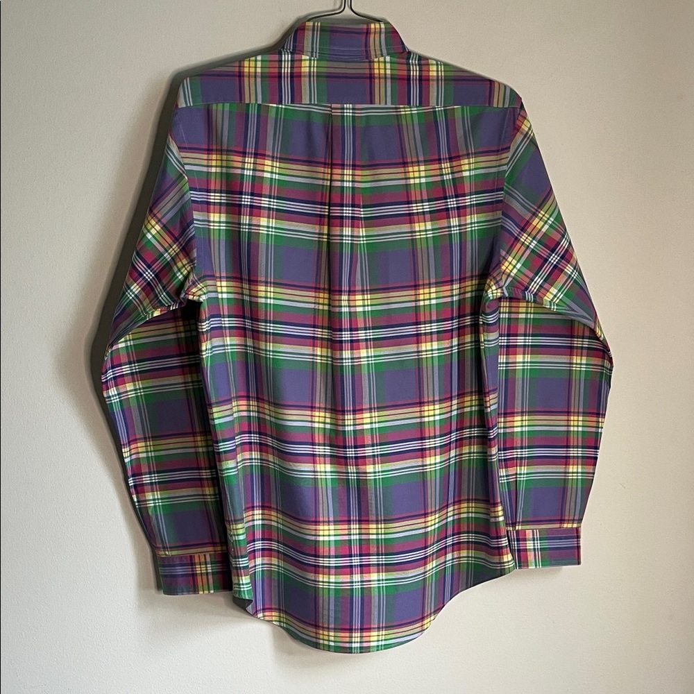 Ralph Lauren Purple Plaid Men's Shirt - Picture 4 of 6